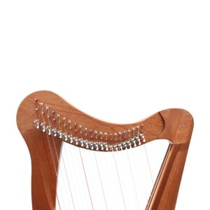 Alternative view of Celtic Harp Ard Ri 22 strings Mahogany