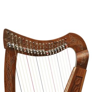 Alternative view of Celtic Harp Boru 19 strings Rosewood