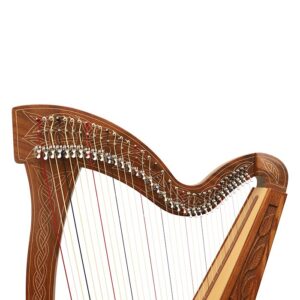 Alternative view of Celtic Harp Boru 36 strings Rosewood