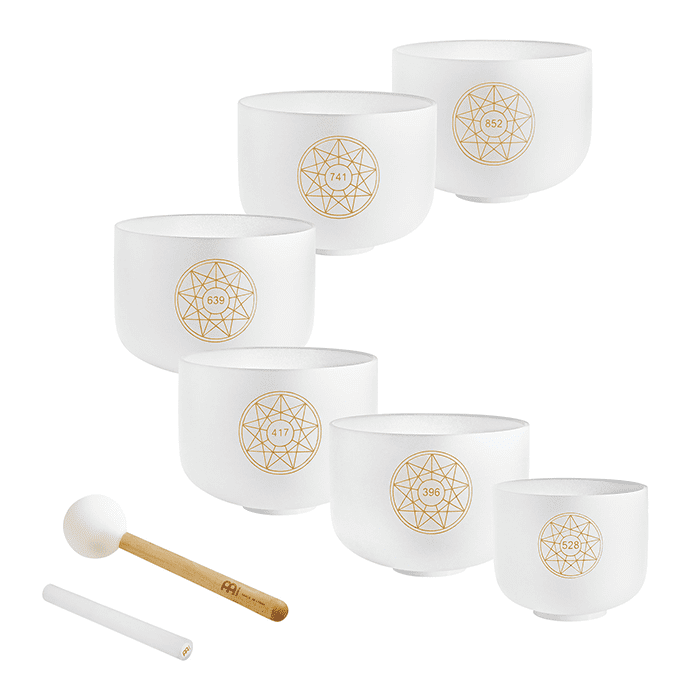 Meinl Crystal Singing Bowls Solfeggio Set