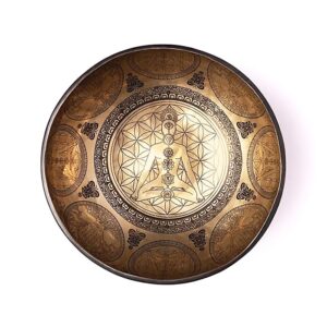 Alternative view of Chakra Flower of Life Singing Bowl