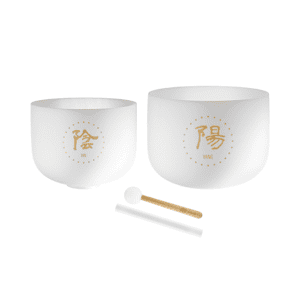 Meinl TCM Crystal Singing Bowl Ying & Yang Set