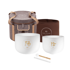 Alternative view of Meinl TCM Crystal Singing Bowl Ying & Yang Set