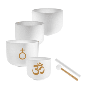 Alternative view of Meinl 4-piece Om Crystal Singing Bowl Set